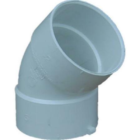 GENOVA PRODUCTS 40640 4 in. Sewer And Drain 45 Degree Elbow 272325